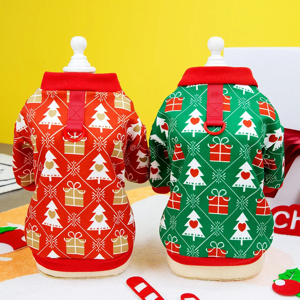 Adorable Christmas Tree T-Shirt - Festive Holiday Outfit for Small Pets