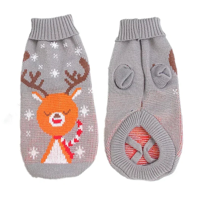 Cozy Knitted Pet Sweater - Winter Warmth for Small & Medium Dogs