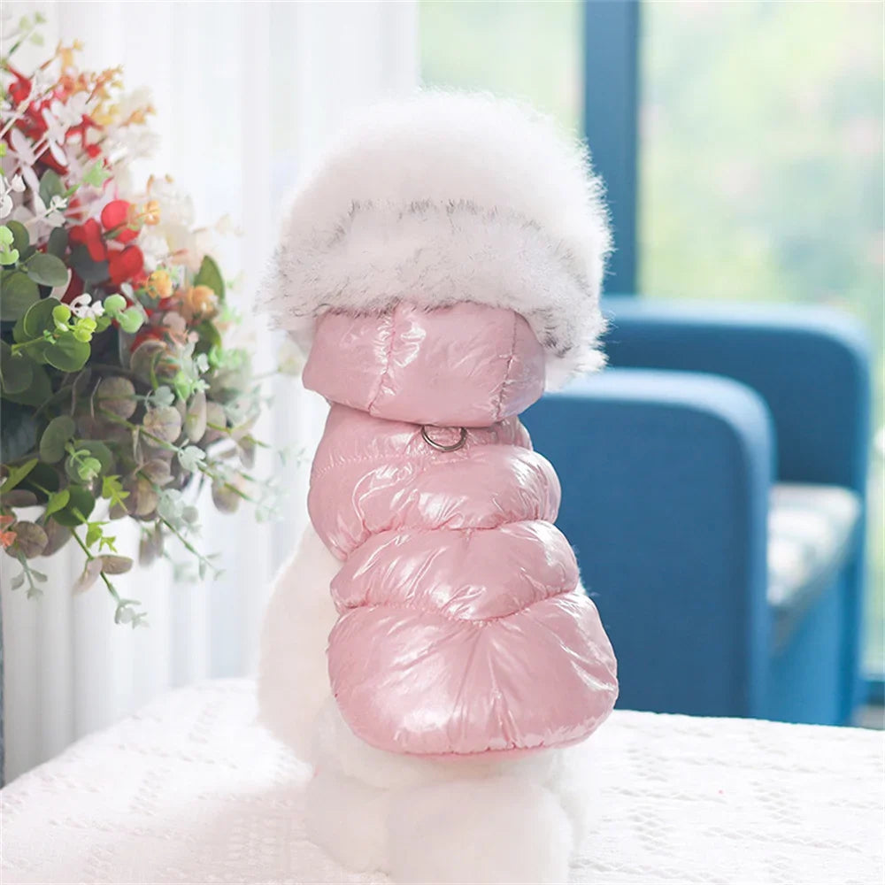 Ultimate Winter Dog Hoodie - Waterproof & Windproof Coat with Fur Trim