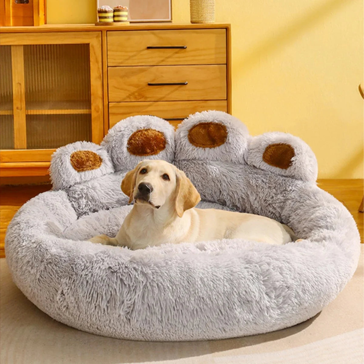 Cozy Cloud Fluffy Dog Bed – Winter Warm Haven for Pets