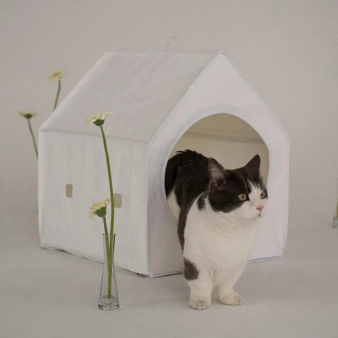 SafeHaven Detachable Pet Tent – Cozy Semi-Enclosed Sleep Hut for All Seasons