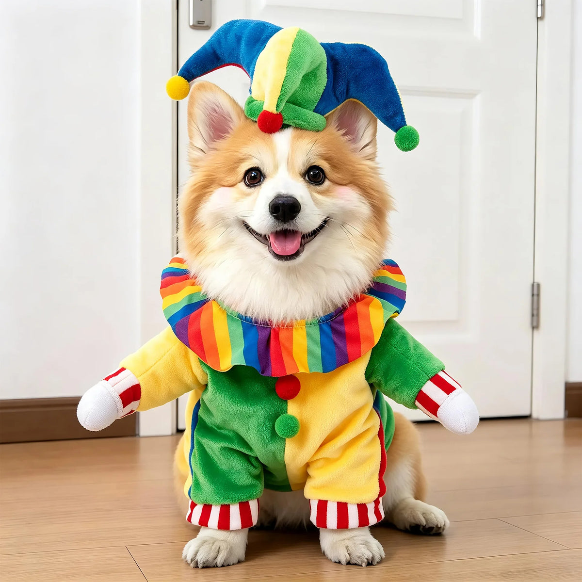 Spooktacular Pet Transformation Costume – Festive Fleece Halloween Apparel for Dogs & Cats