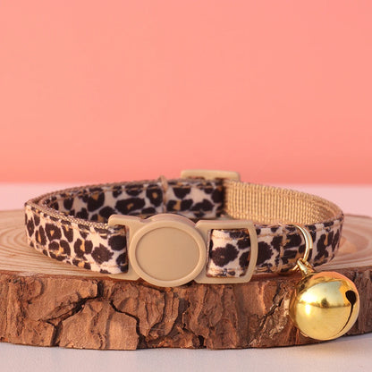 WildSide Animal Print Cat Collar – Breakaway Protection with Bow Tie & Bell