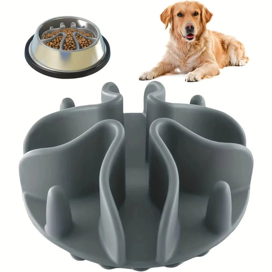 SmartSip Slow Feeder Silicone Puzzle Insert – Mind-Stimulating & Healthy Digestion Bowl Upgrade