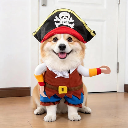 Spooktacular Pet Transformation Costume – Festive Fleece Halloween Apparel for Dogs & Cats