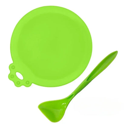 FreshSeal Silicone Pet Food Can Cover & Spoon Set - 2 Pack