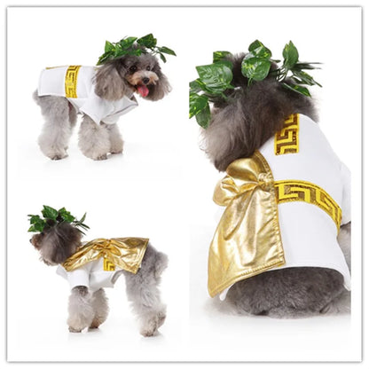 Festive Costume Set – Charming Holiday Cosplay Apparel for Dogs & Cats for Halloween, Christmas and more