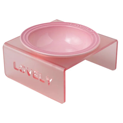 French Flair Gradient Ceramic Pet Plate – Colorful Pre-Dinner Dining Bowl for Dogs and Cats