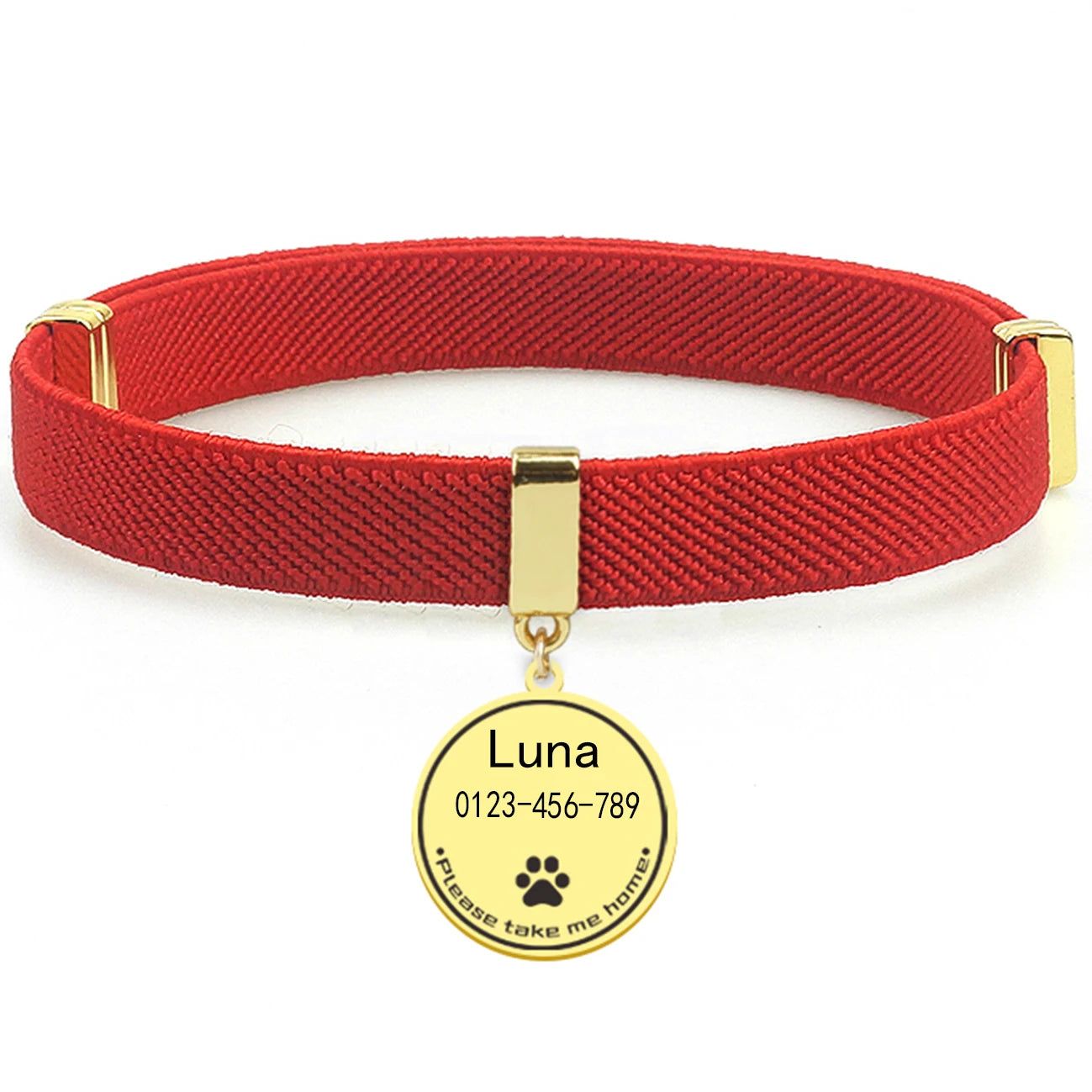 AeroTrack Elastic Personalized Cat Collar – Safe, Comfortable, and Stylish