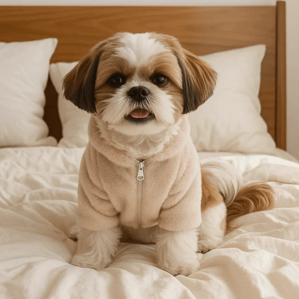 Luxurious Comfort: Rabbit Fur-Inspired Winter Coat for Dogs