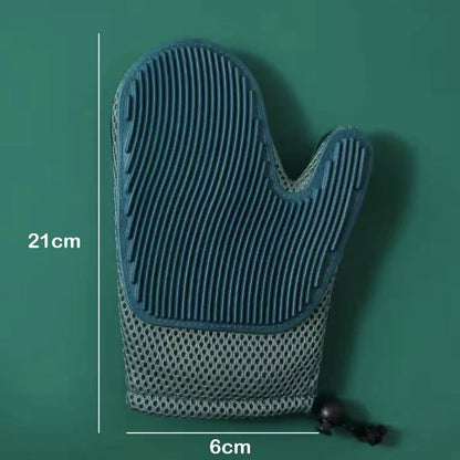 GloveSpa Two-Sided Pet Grooming Glove – Gentle Loose Fur Remover & Massage Tool