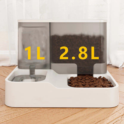 Automatic Cat Food Dispenser with Drinking Water