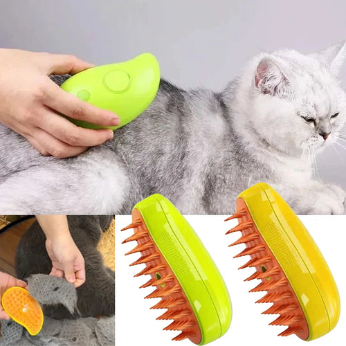 Cat Steam Brush Electric Spray Water Soft Silicone