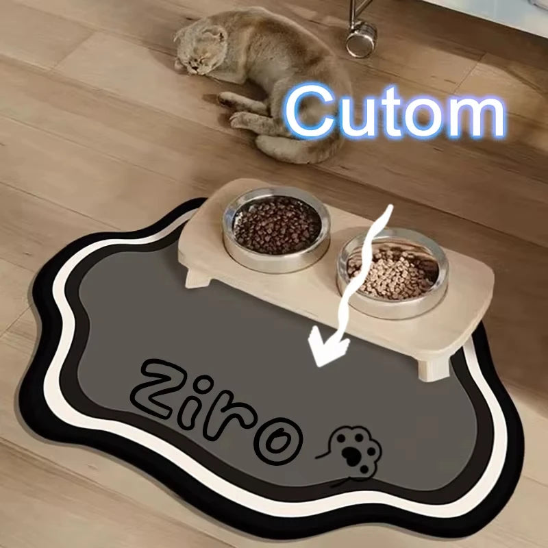 PawSplash Custom Diatomite Feeding Mat – Absorbent & Non-Slip Mealtime Mat