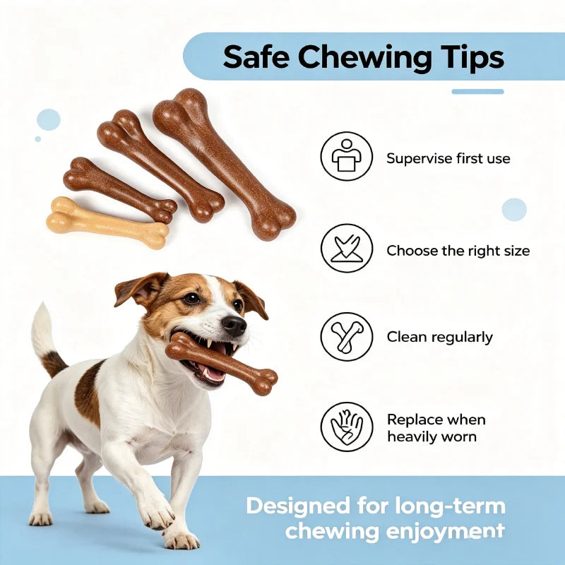 PowerChew Savory Beef Bone – Durable Interactive Molar Toy for Aggressive Chewers