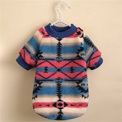 PlushPaws Winter Warmth Hoodie – Cozy Printed Pullover for Cats & Puppies