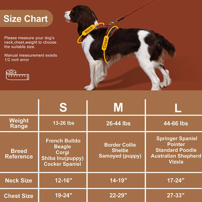 Retro Charm Leather Dog Harness - Durable & Breathable Control Vest for All Dogs