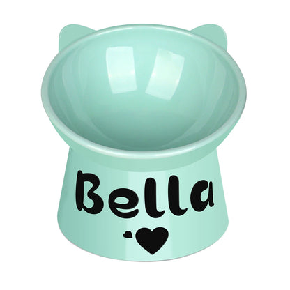 DineElite Custom Elevated Pet Bowl – Personalized High-Foot Food & Water Cup