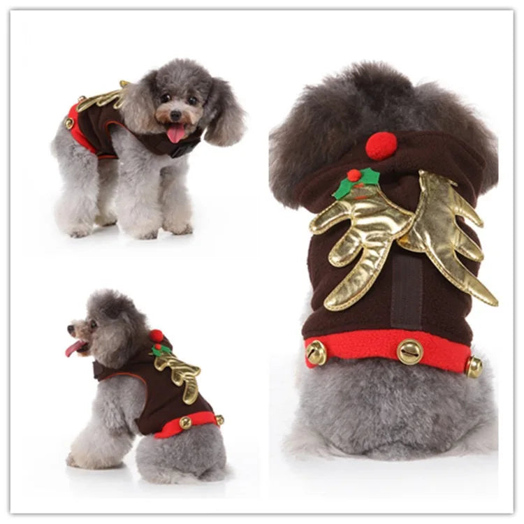 Festive Costume Set – Charming Holiday Cosplay Apparel for Dogs & Cats for Halloween, Christmas and more