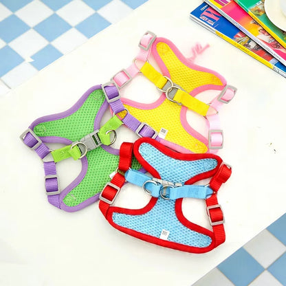 PlaidPaws Adjustable Vest Harness Set – Fashionable Anti-Slip Chest Strap & Leash