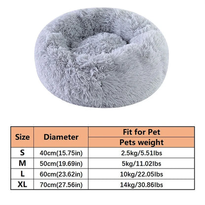 Dreamy Donut Plush Pet Bed - Ultimate Comfort for Cats & Small Dogs - Barking Meows