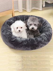 Pet Dog Bed Comfortable Donut Round