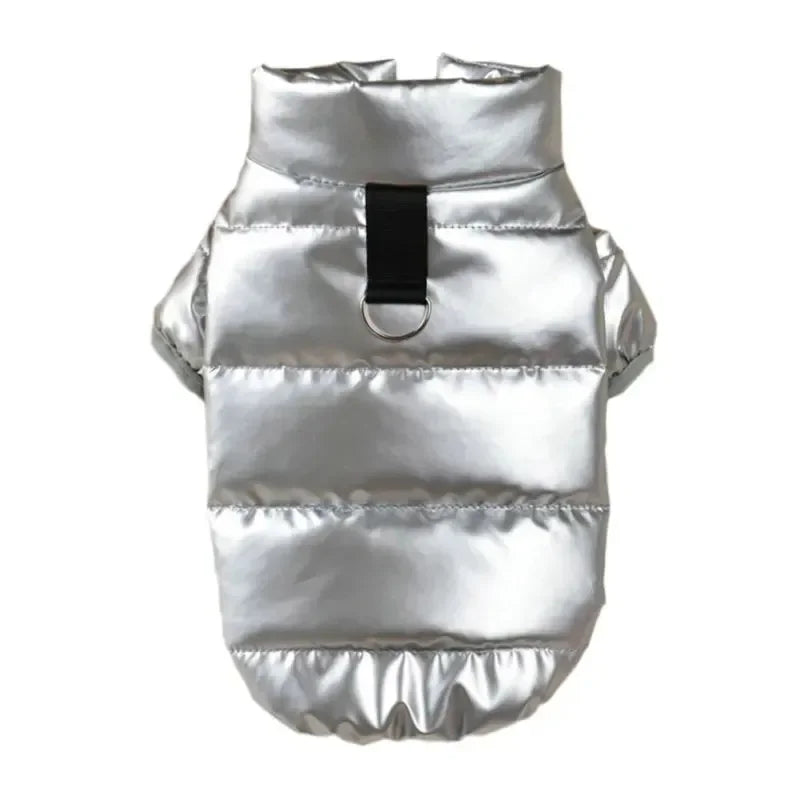 Bright & Cozy PU Leather Waterproof Dog Jacket - For Small Pets