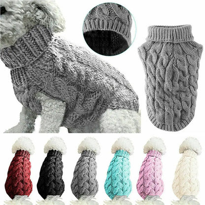 Cozy Chic Knitted Dog Sweater - Ideal for Small to Medium Breeds