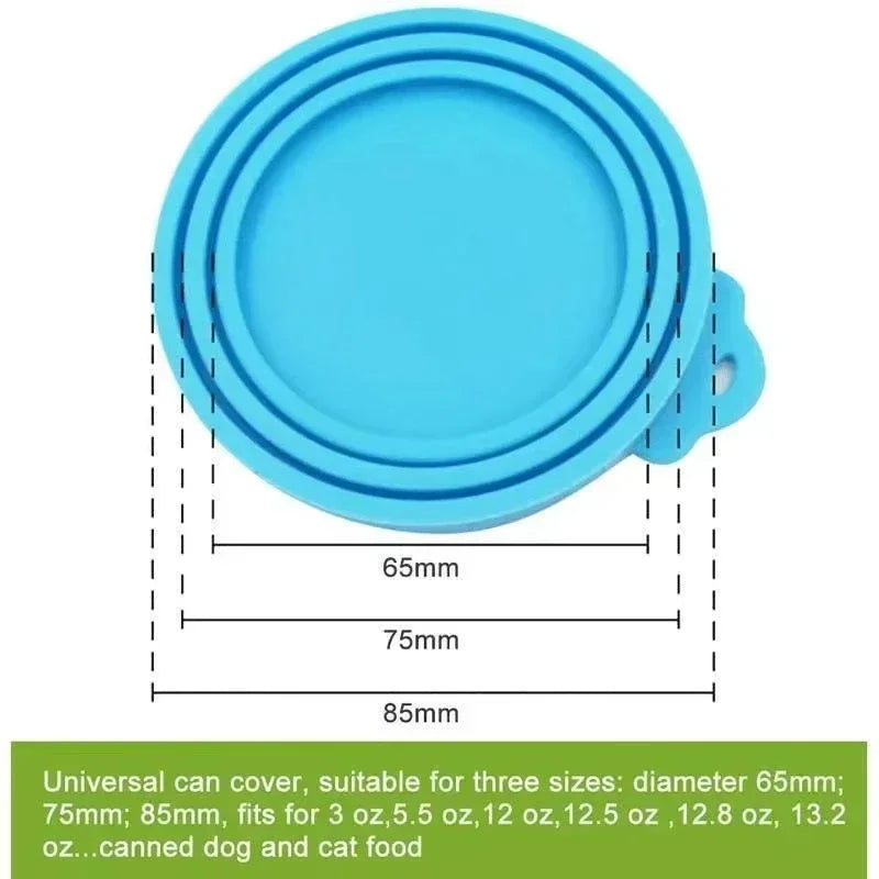 FreshSeal Silicone Pet Food Can Cover & Spoon Set - 2 Pack