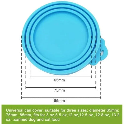 FreshSeal Silicone Pet Food Can Cover & Spoon Set - 2 Pack