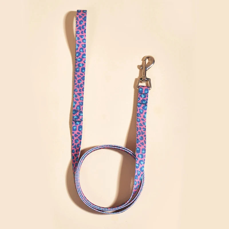SilkPrint Comfort Leash – Vibrant Nylon Lead for Stylish Walk