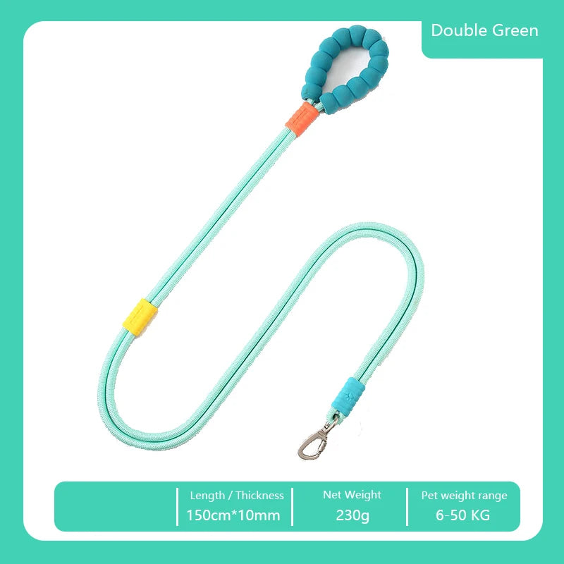 FoamComfort Versatile P-Chain Slip Lead – Lightweight Adjustable Nylon Traction Rope