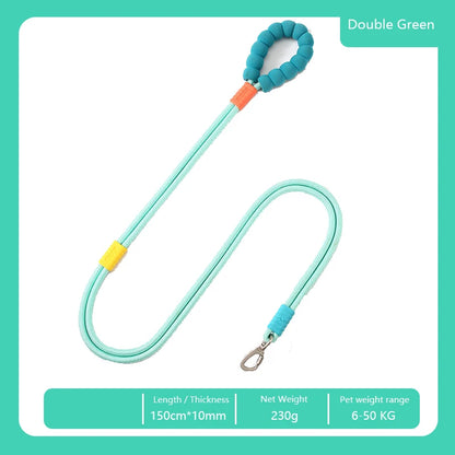 FoamComfort Versatile P-Chain Slip Lead – Lightweight Adjustable Nylon Traction Rope
