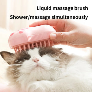 3 in 1 Pet Steam Brush Spray Hair Removal Combs