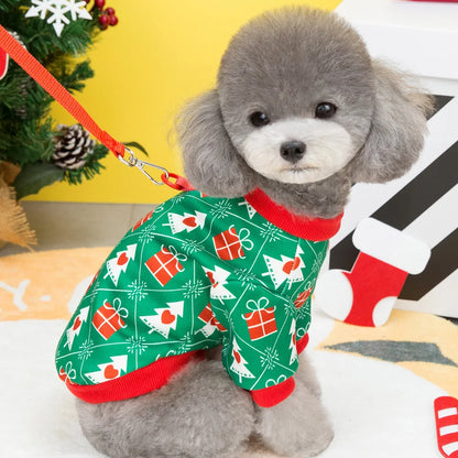 Adorable Christmas Tree T-Shirt - Festive Holiday Outfit for Small Pets