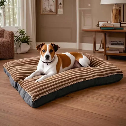 CozyCord Corduroy Dog Sofa – Plush, Detachable, and Easy-to-Clean Pet Bed