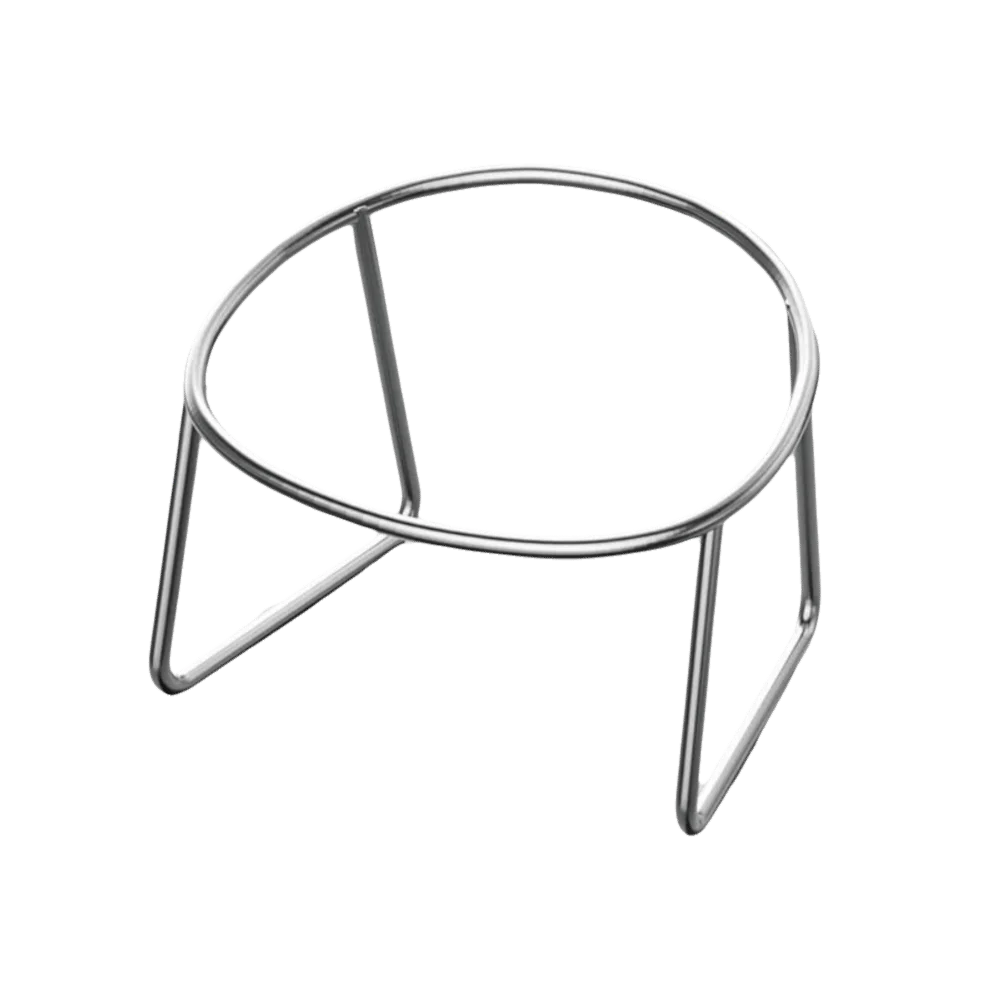 Elevated Stainless Steel Cat Bowl with Slanted Neck Guard
