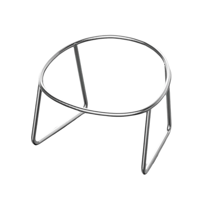 Elevated Stainless Steel Cat Bowl with Slanted Neck Guard