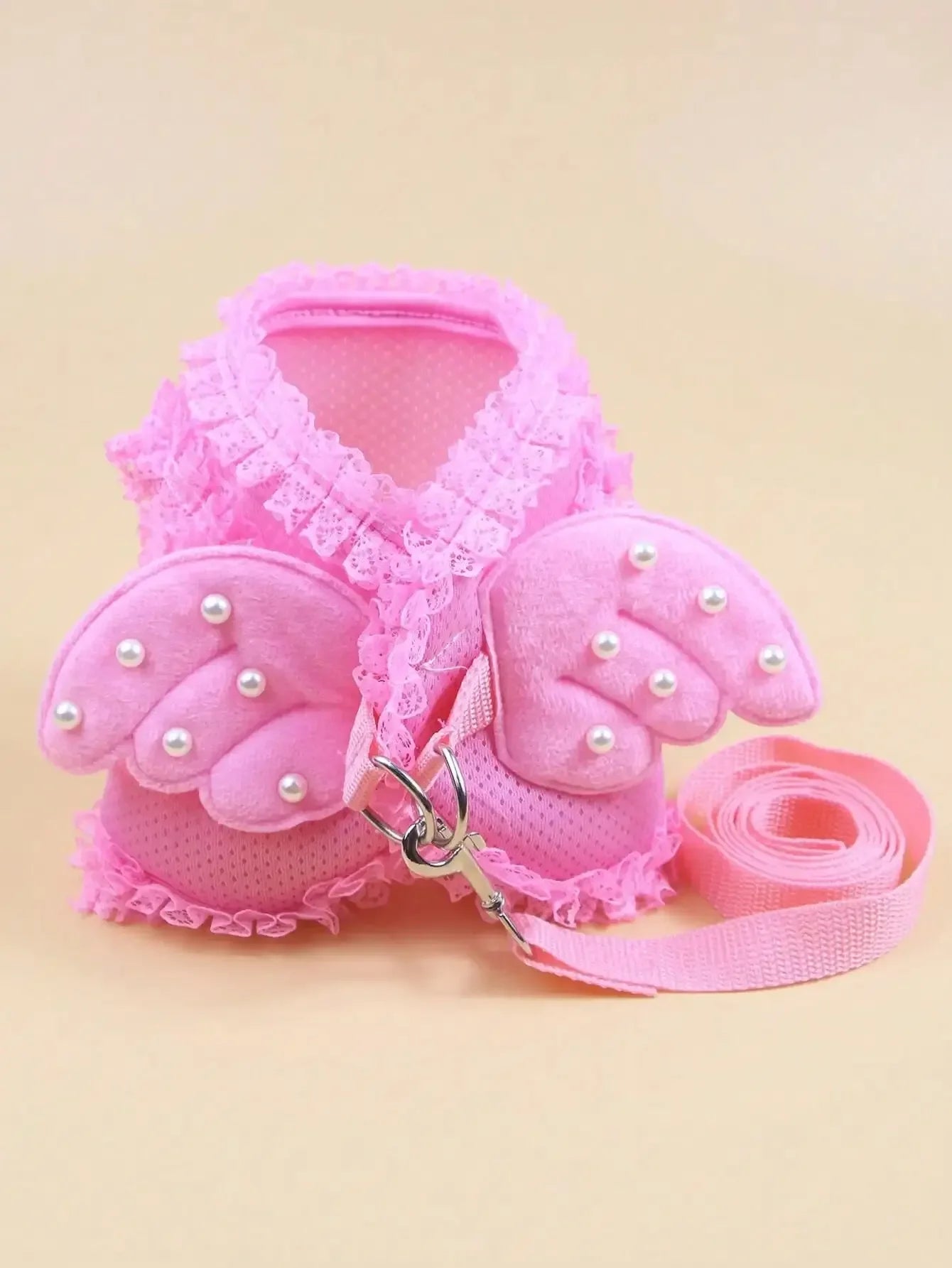 AngelWings Whimsical No-Pull Harness & Leash Set – Soft Breathable Walking Belt for Toy and Small Breeds
