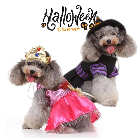 Festive Costume Set – Charming Holiday Cosplay Apparel for Dogs & Cats for Halloween, Christmas and more