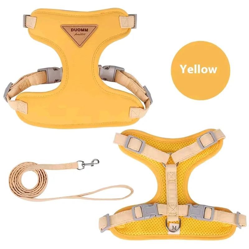 Breathable Puppy Harness & Leash Set for Small to Medium Dogs and Cats