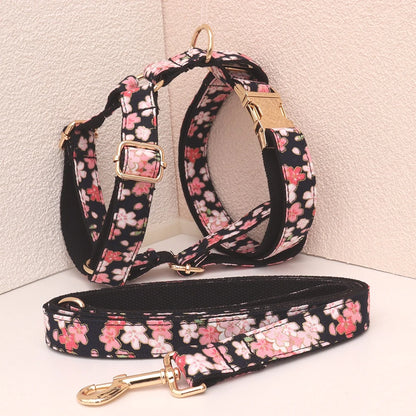 OnyxGold Custom Personalized Dog Harness & Leash Set – Premium Engraved Comfort for Cats and Dogs