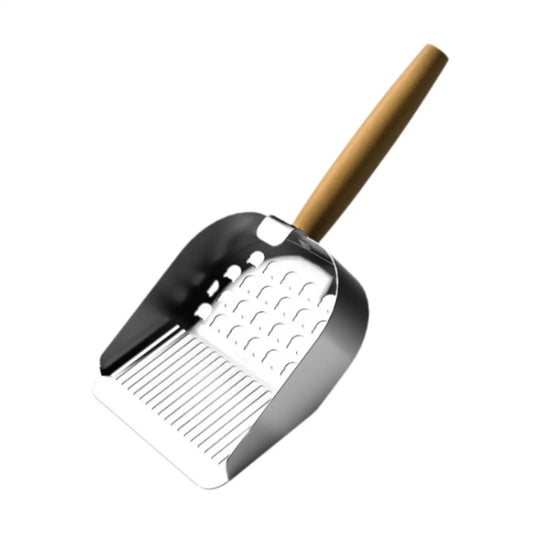 Precision Clean: Stainless Steel Cat Litter Scoop with Comfortable Grip