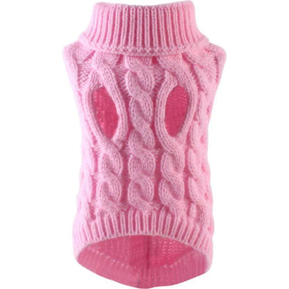 Cozy Chic Knitted Dog Sweater - Ideal for Small to Medium Breeds