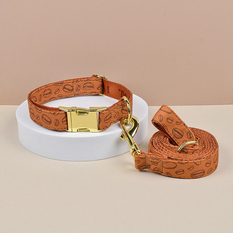 Vibrant Paws Luxury Double-Sided Collar & Leash Set – Adjustable and Colorful for All Dogs
