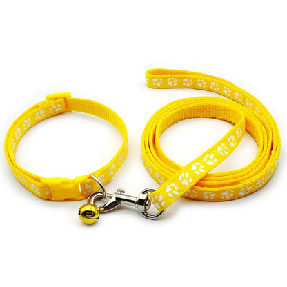Adjustable Printed Collar & Leash Set – Ultimate Outdoor Freedom for All Life Stages
