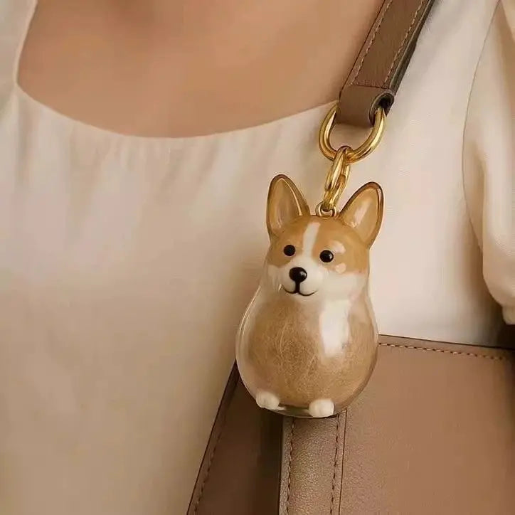 WhiskerKeeps Transparent Pet Hair Pendant – Cherish Every Furry Moment