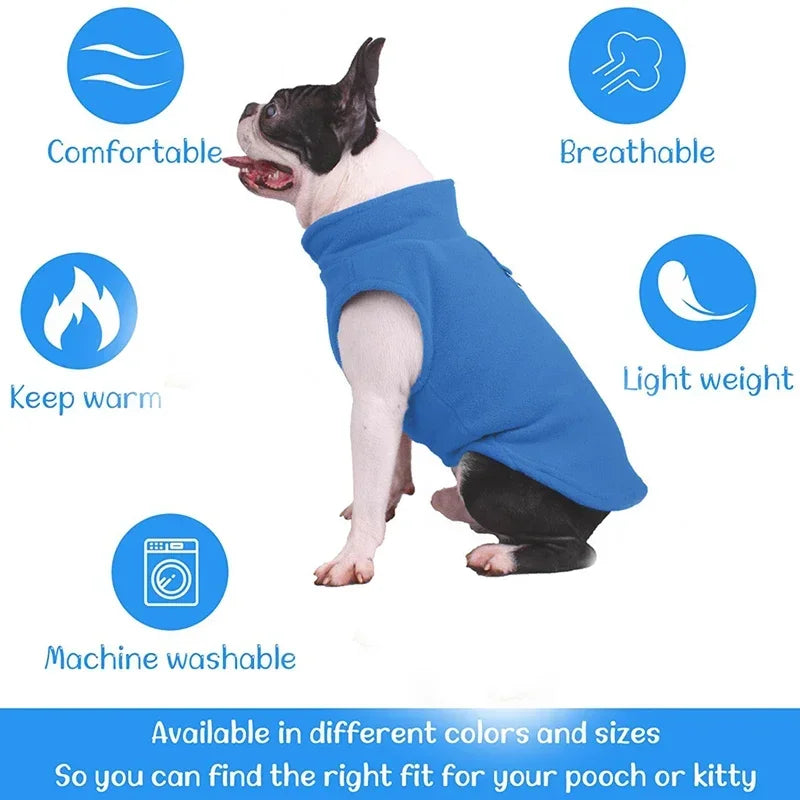 SnugglePaws Fleece Winter T-Shirt - Cozy Apparel for Small Breeds