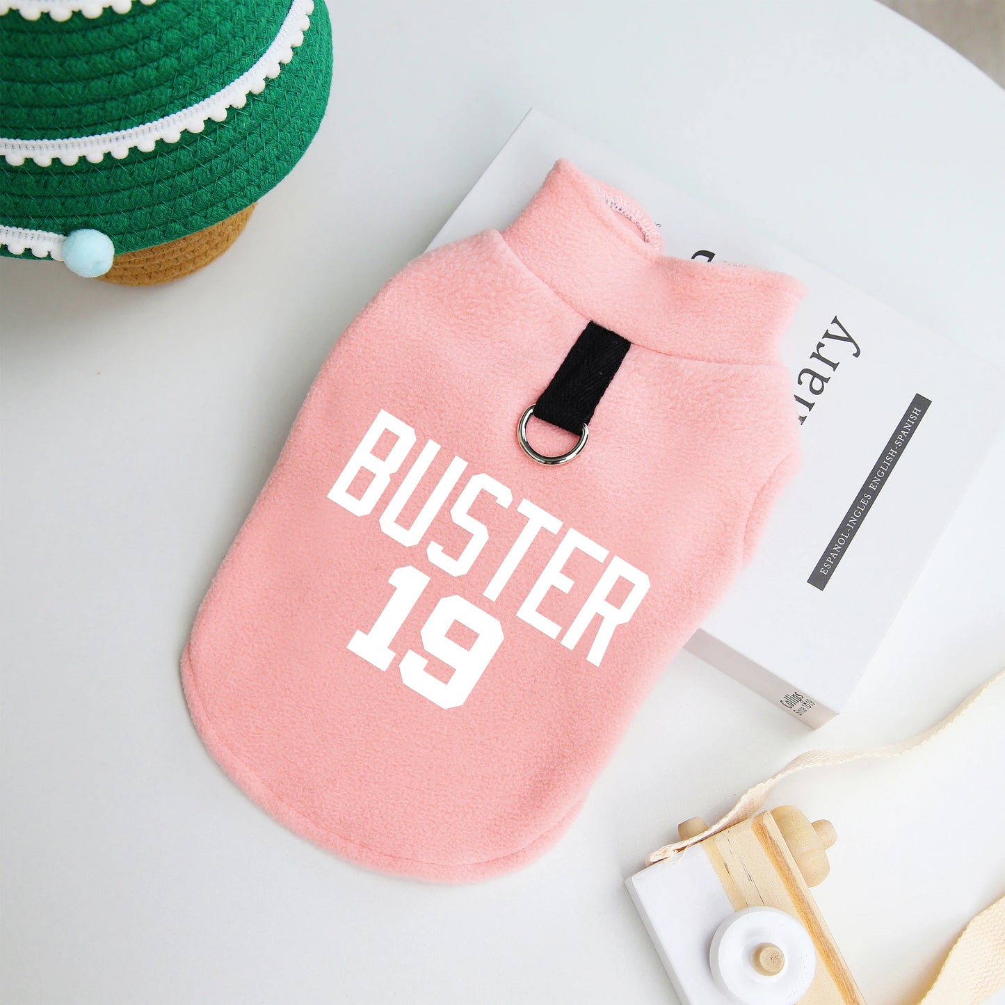 CozyPaws Personalized Fleece Vest - Custom Name & Number for Pets - Barking Meows