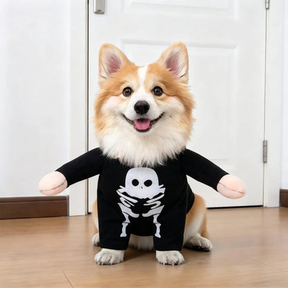 Spooktacular Pet Transformation Costume – Festive Fleece Halloween Apparel for Dogs & Cats